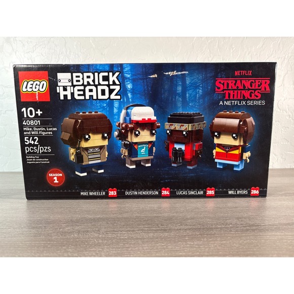Lego Stranger Things Brickheadz 40801 : Mike Dustin Lucas And Will Figures NIB